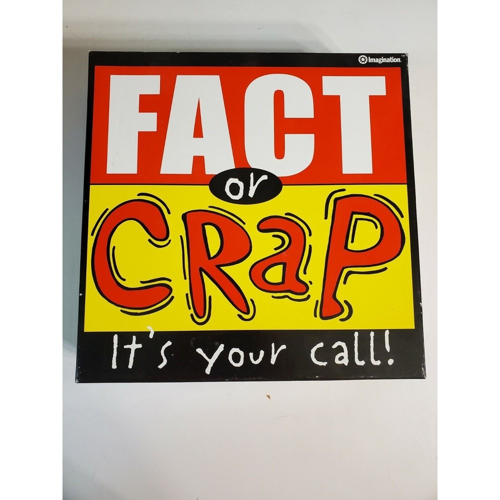 Imagination Fact Or Crap Board Game Family Fun time It's Your Call Pre-owned